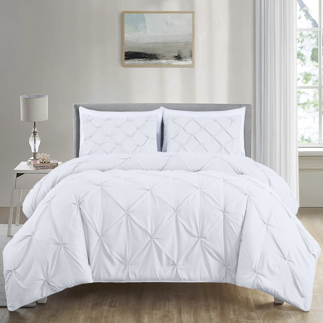 Berlin Pinch Pleat Pintuck Comforter Set