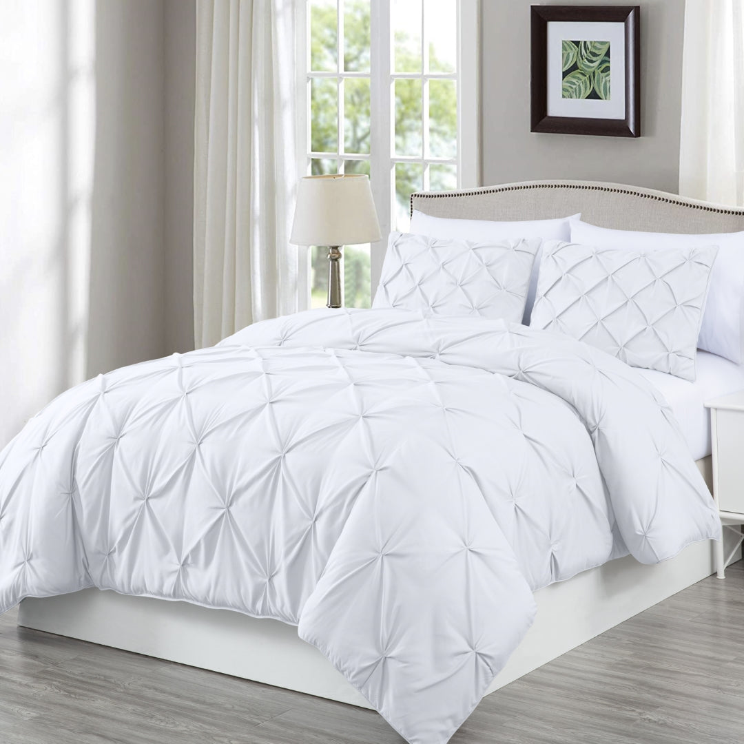 Berlin Pinch Pleat Pintuck Comforter Set