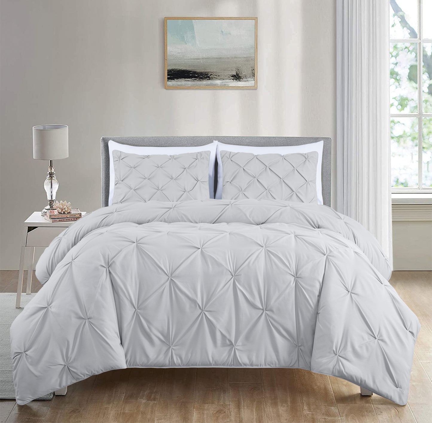 Berlin Pinch Pleat Pintuck Comforter Set