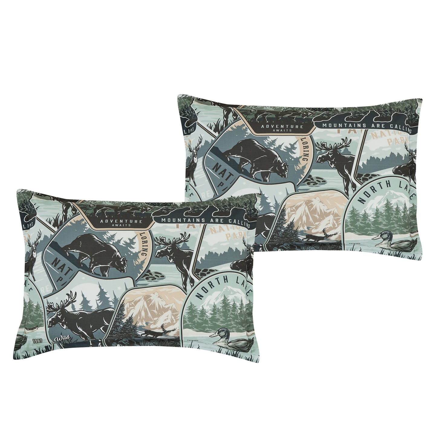 Lodge Inspired Printed Microfiber Comforter Set