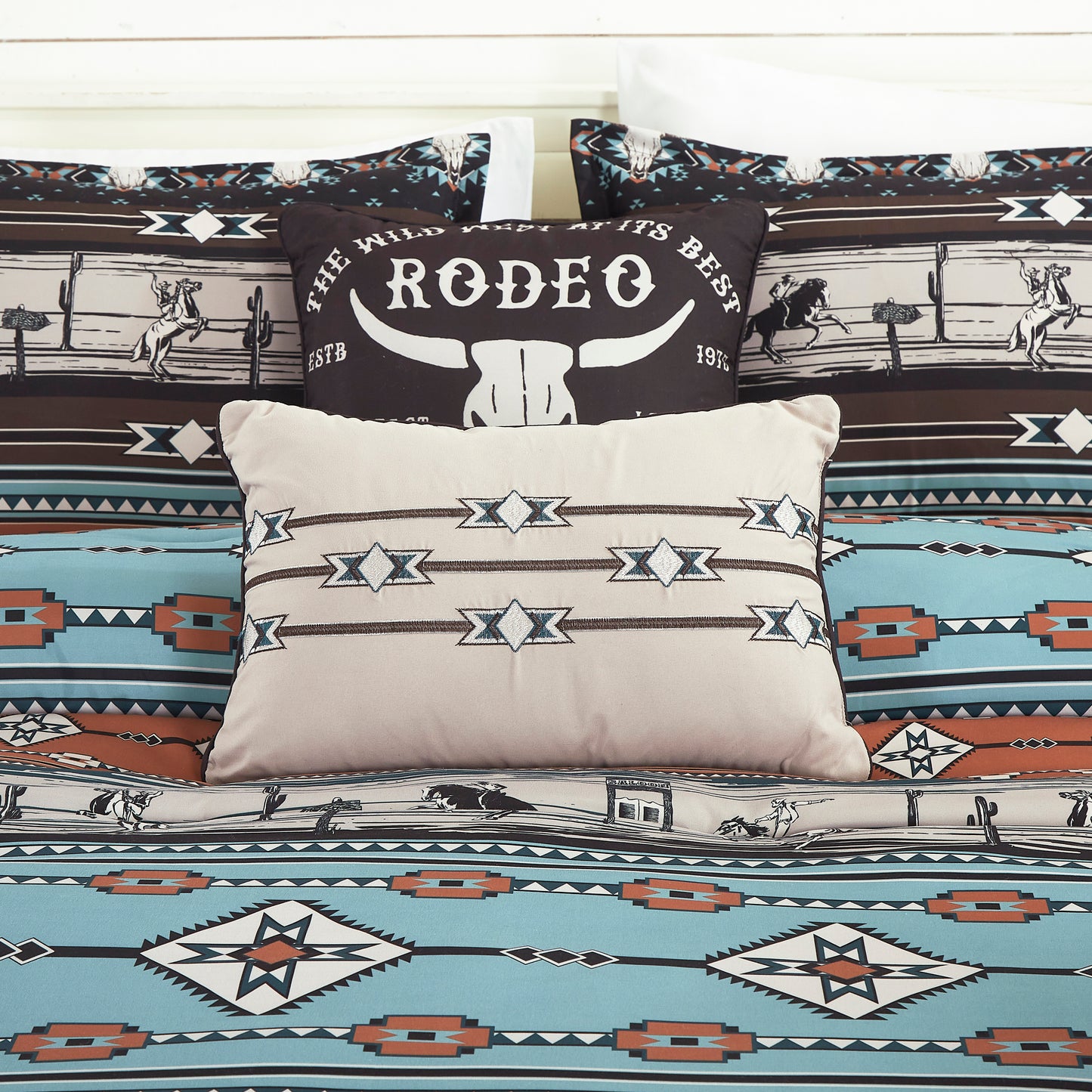 Lodge Inspired 7-Piece Printed Microfiber Comforter Set