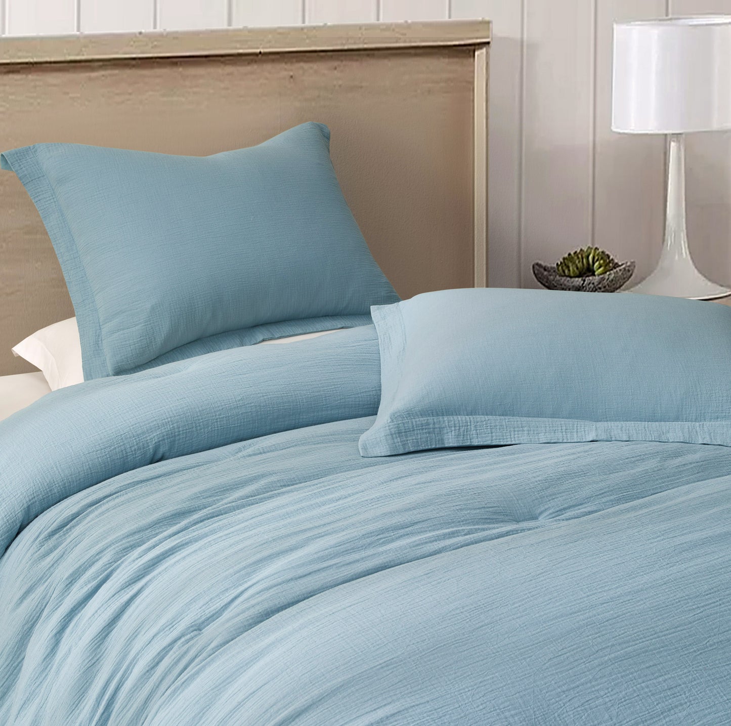 Breeze Soft Lightweight Breathable Cotton Muslin Comforter Set