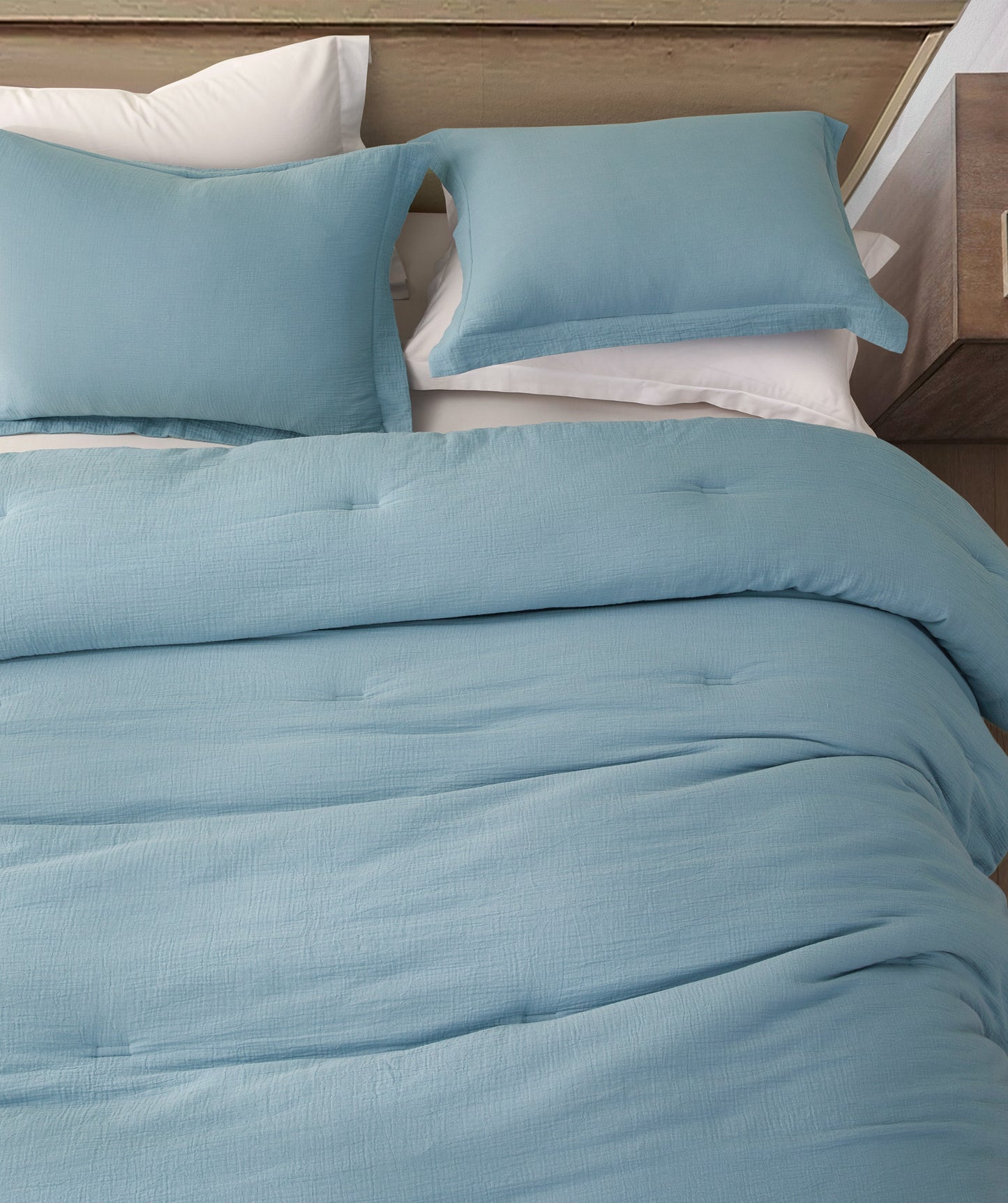 Breeze Soft Lightweight Breathable Cotton Muslin Comforter Set