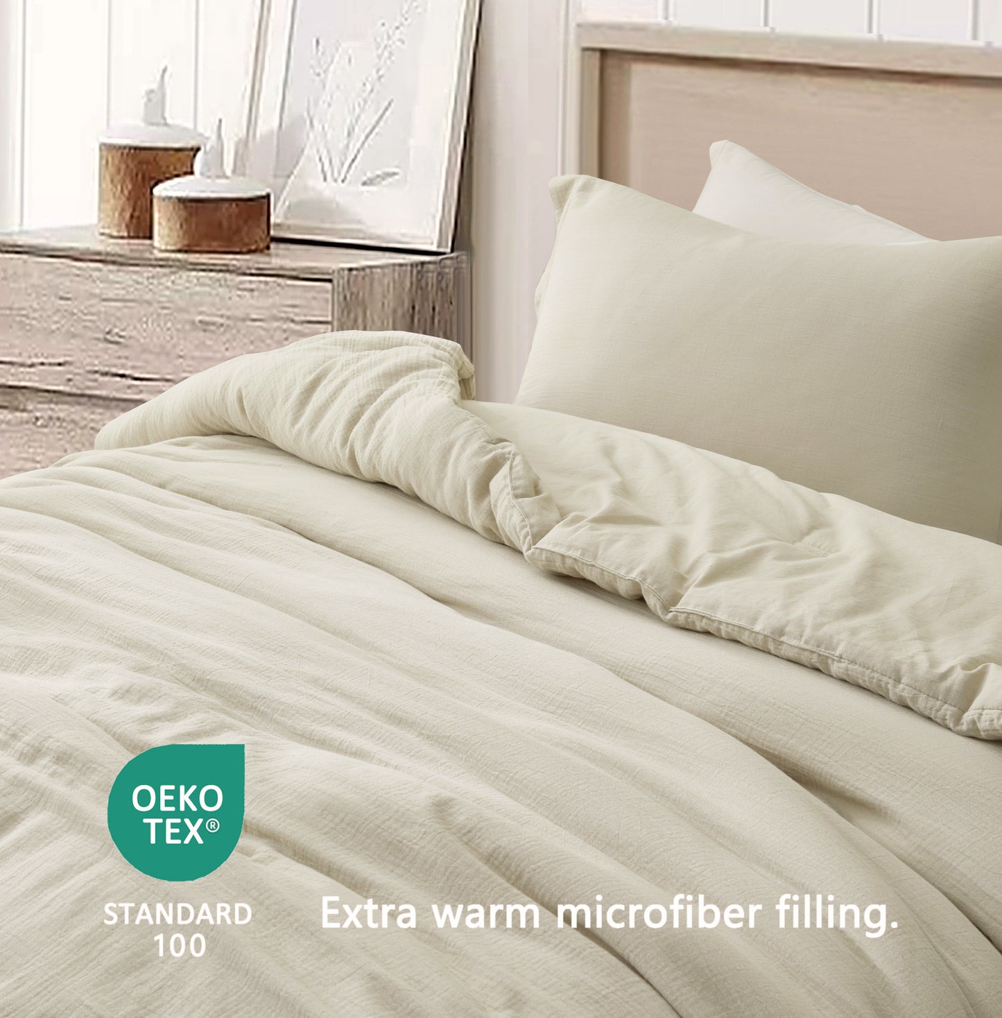 Breeze Soft Lightweight Breathable Cotton Muslin Comforter Set