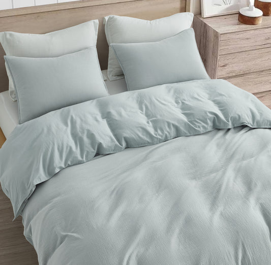 Breeze 3-Piece Cotton Gauze Duvet Cover Set