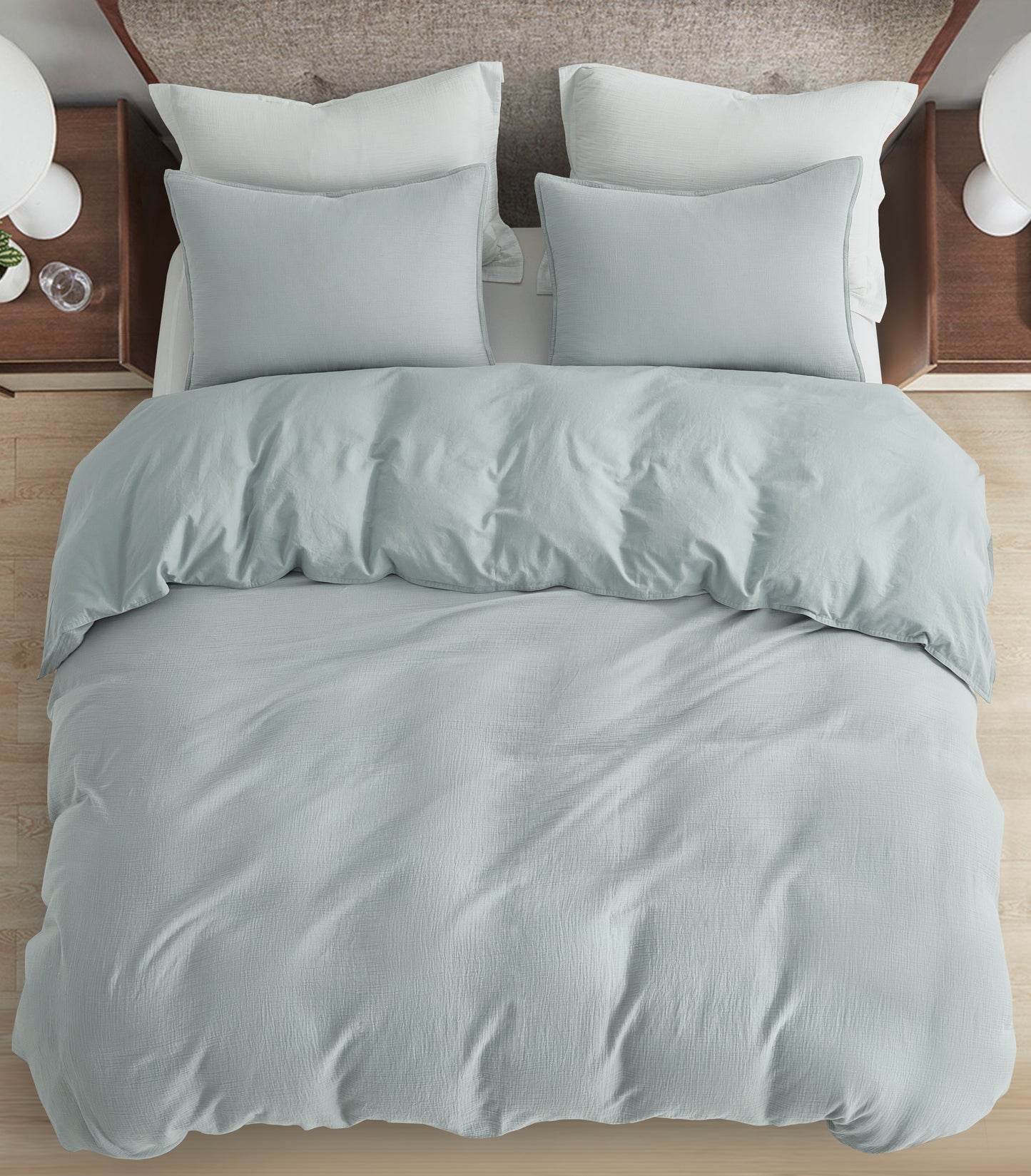 Breeze 3-Piece Cotton Gauze Duvet Cover Set