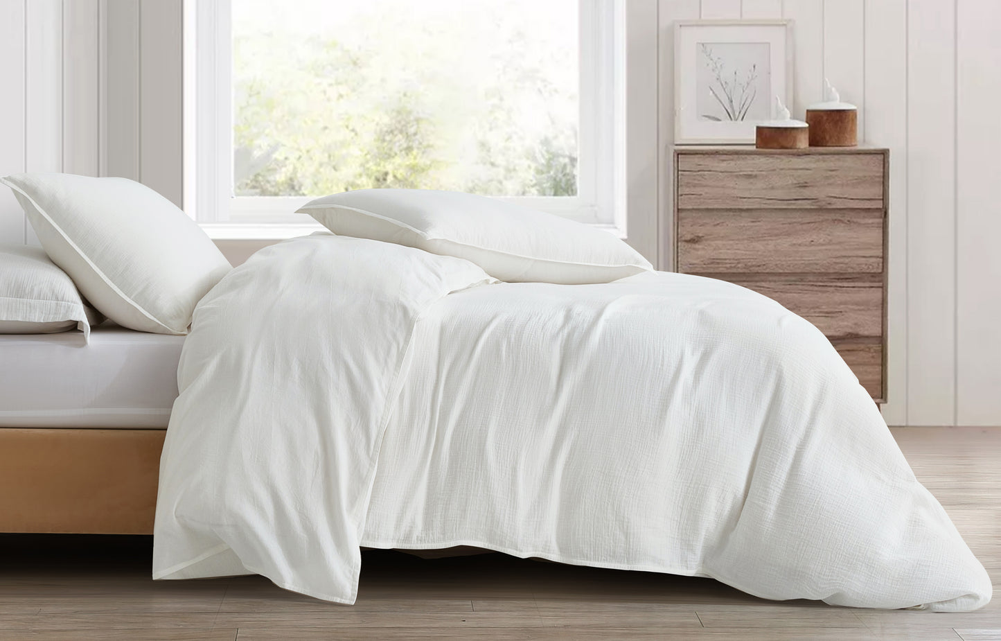 Breeze 3-Piece Cotton Gauze Duvet Cover Set