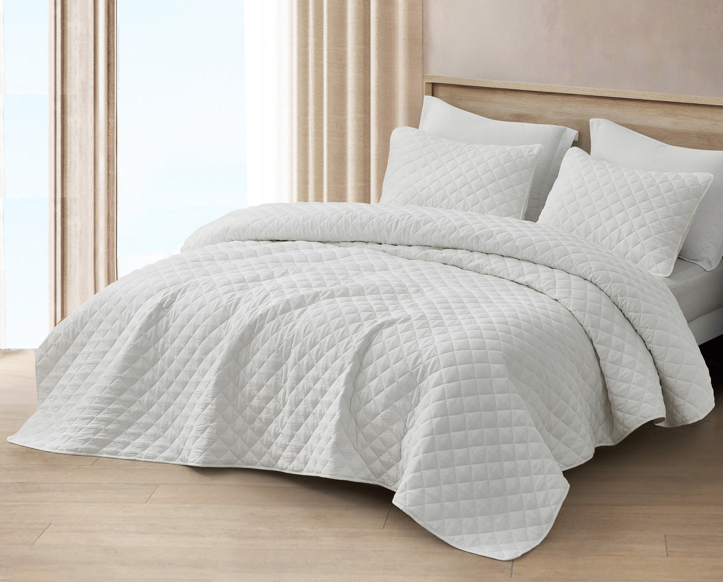 Breeze 3-Piece Lightweight Cotton Gauze Quilt Set