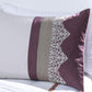 Chloe 7-Piece Geometric Medallion Embroidery Pleated Striped Comforter Set