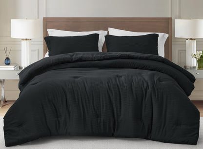 Calvin 3-Piece Jacquard Textured Woven Comforter Set