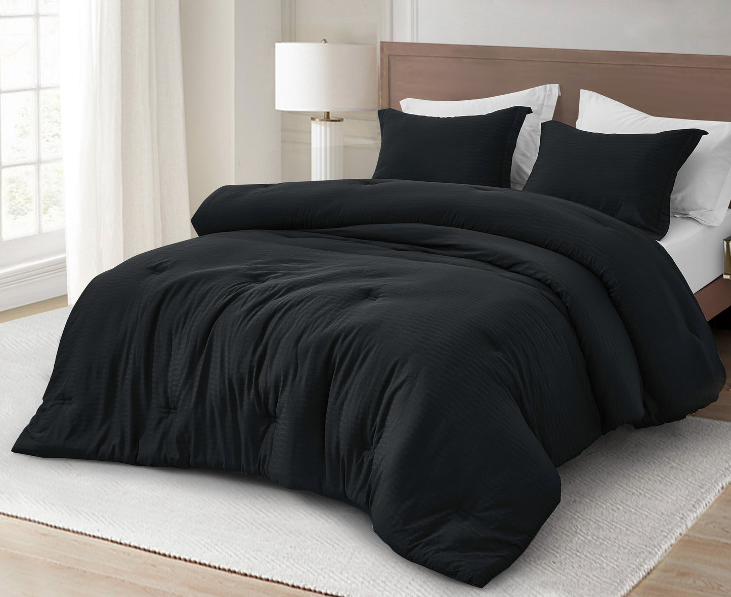 Calvin 3-Piece Jacquard Textured Woven Comforter Set