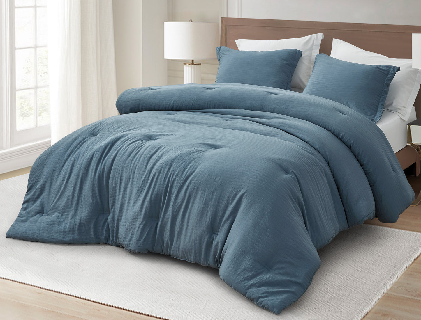 Calvin 3-Piece Jacquard Textured Woven Comforter Set