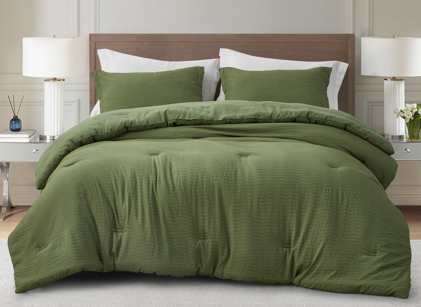 Calvin 3-Piece Jacquard Textured Woven Comforter Set