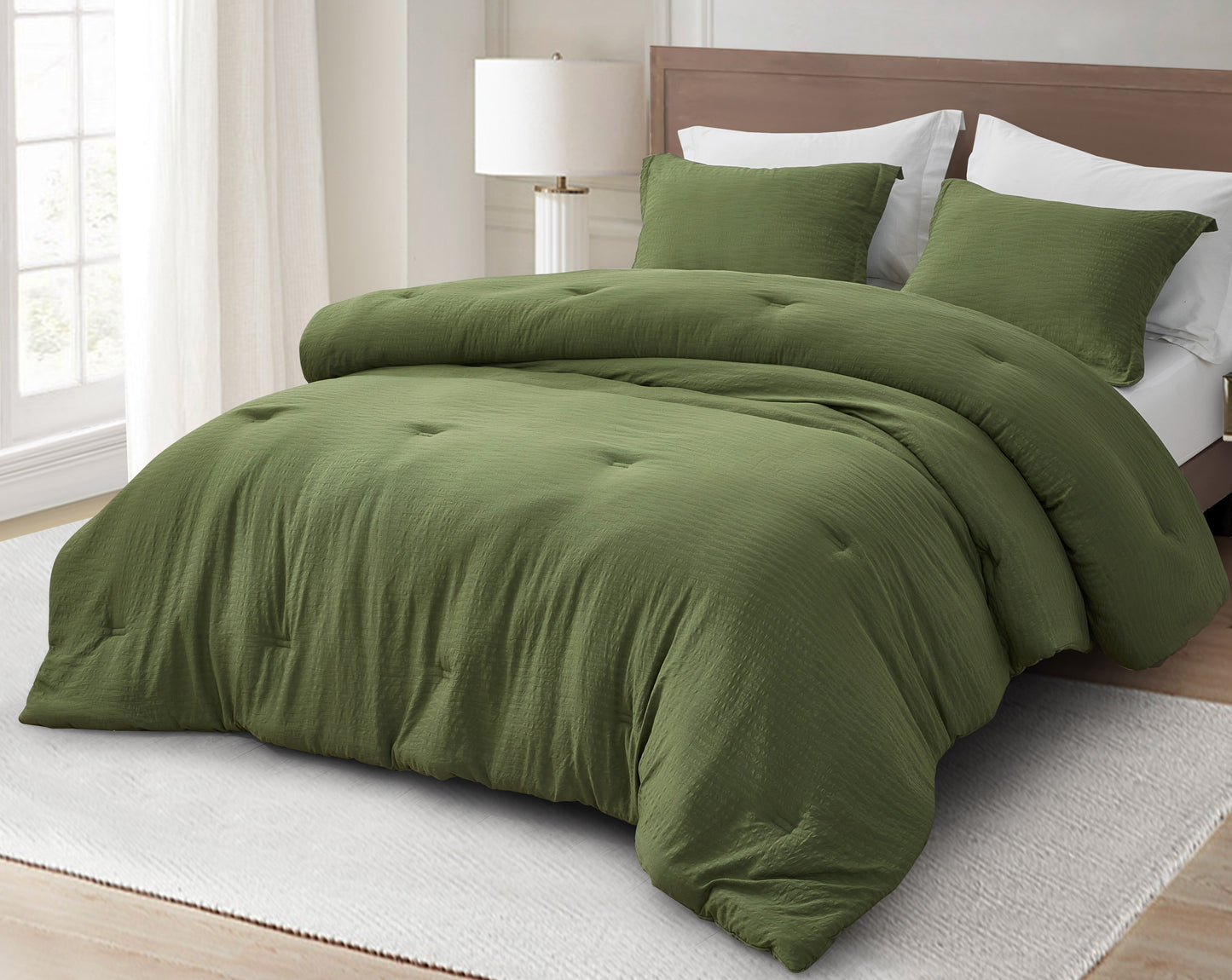 Calvin 3-Piece Jacquard Textured Woven Comforter Set