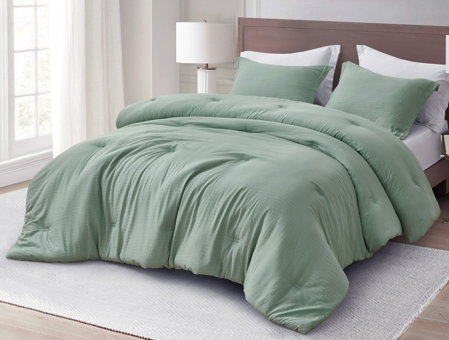 Calvin 3-Piece Jacquard Textured Woven Comforter Set