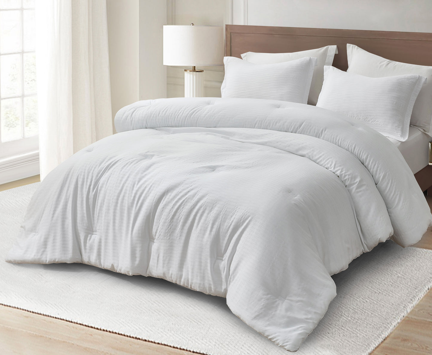 Calvin 3-Piece Jacquard Textured Woven Comforter Set