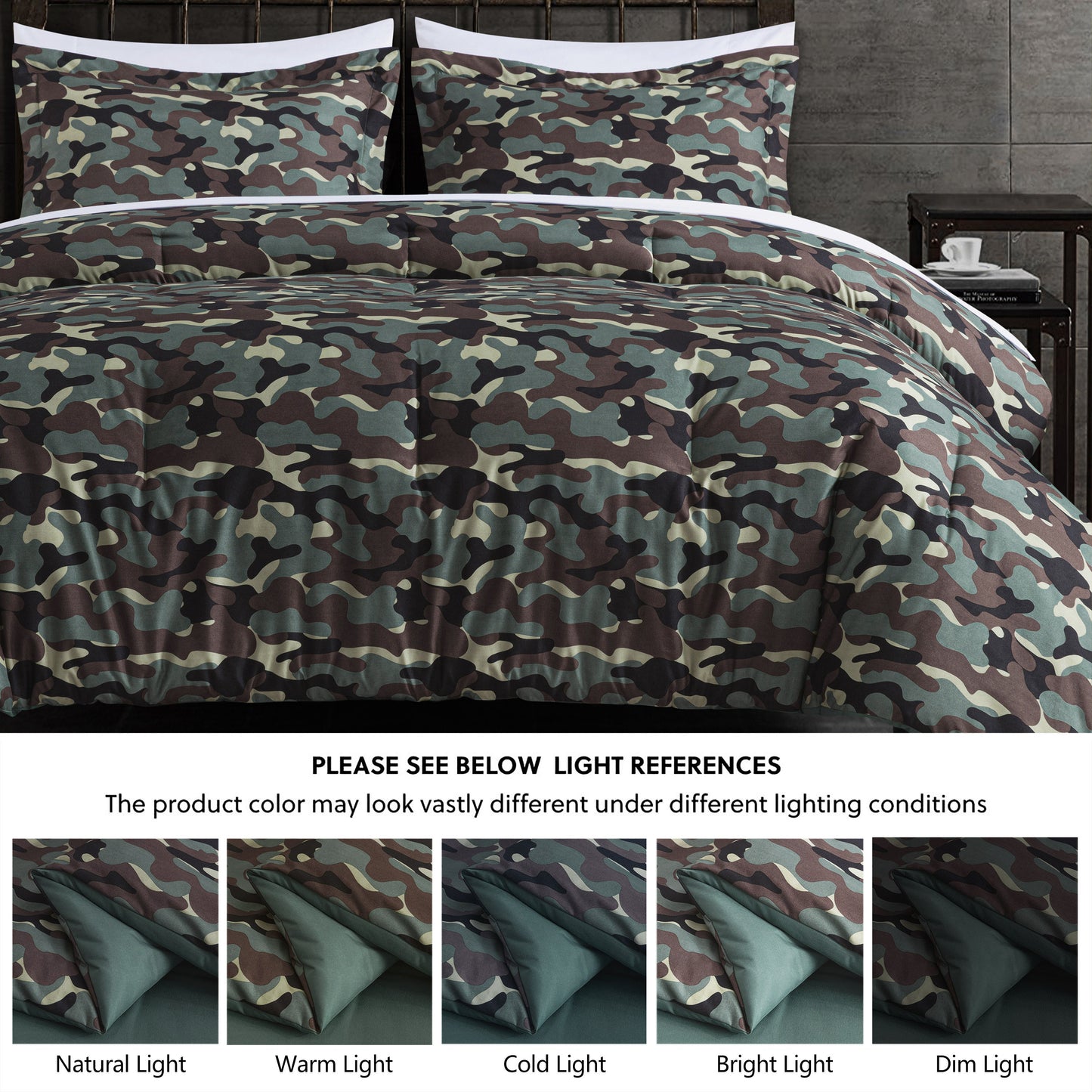 Military Camouflage 2/3-Piece Microfiber Comforter Set