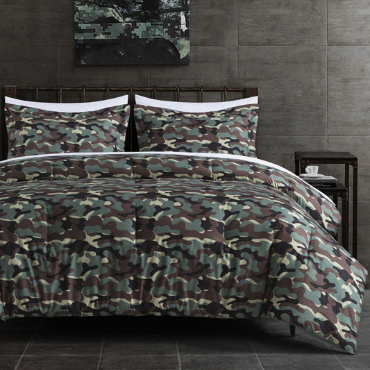 Military Camouflage 2/3-Piece Microfiber Comforter Set