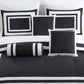 Caprice 7-Piece Hotel style Border Frame Comforter Set