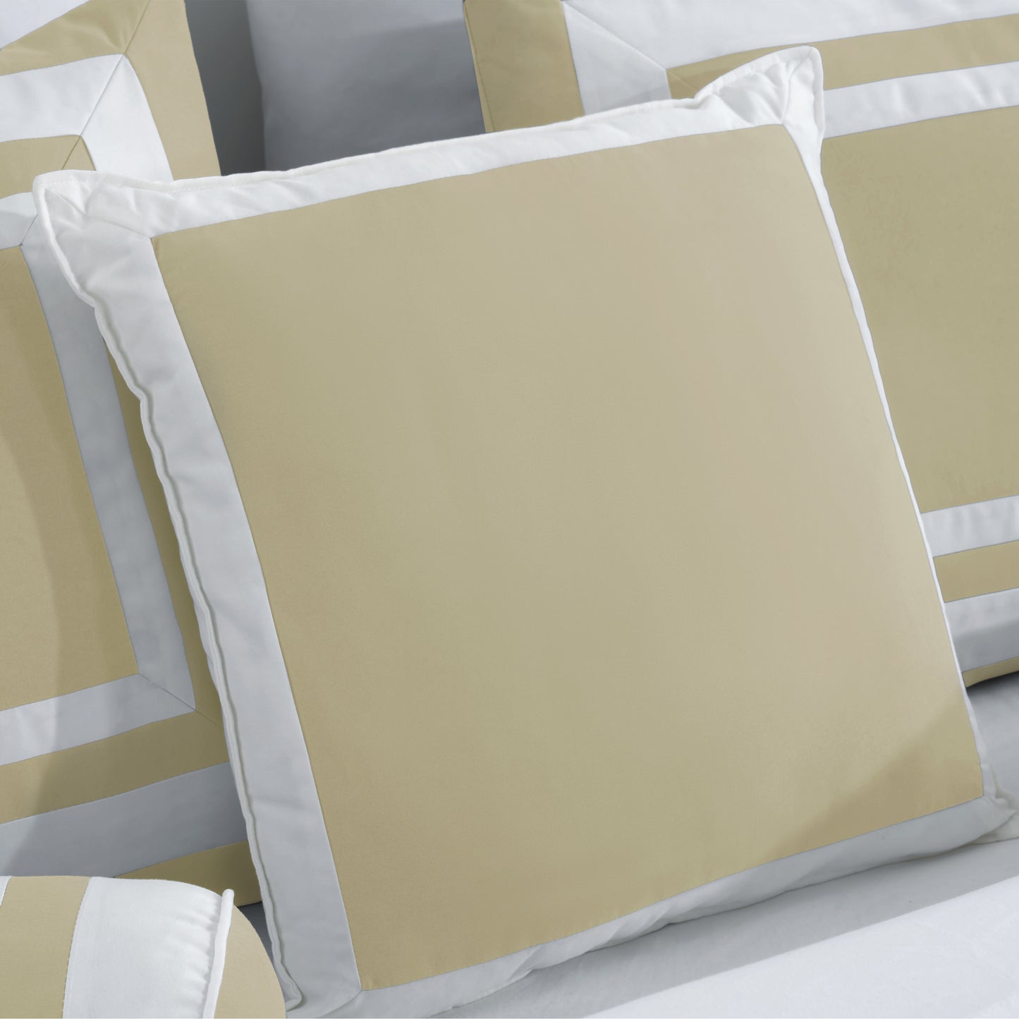 Caprice 7-Piece Hotel style Border Frame Comforter Set