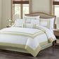 Caprice 7-Piece Hotel style Border Frame Comforter Set