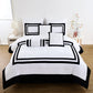 Caprice 7-Piece Hotel style Border Frame Comforter Set