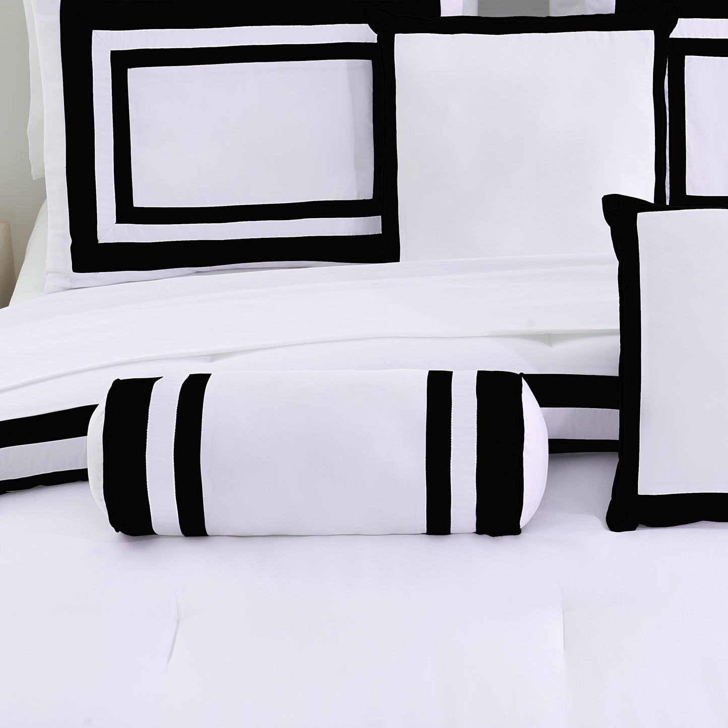 Caprice 7-Piece Hotel style Border Frame Comforter Set