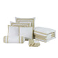 Caprice 7-Piece Hotel style Border Frame Comforter Set