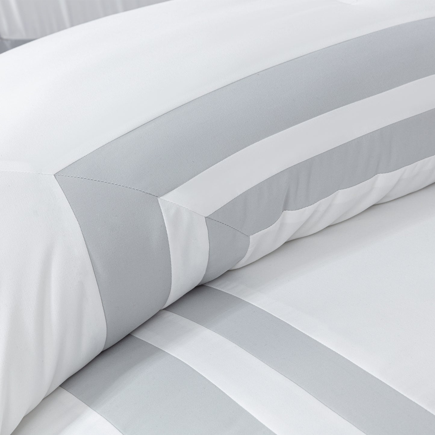 Caprice 7-Piece Hotel style Border Frame Comforter Set