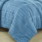 3-Piece Clip Jacquard Geometric Bedding Comforter Set