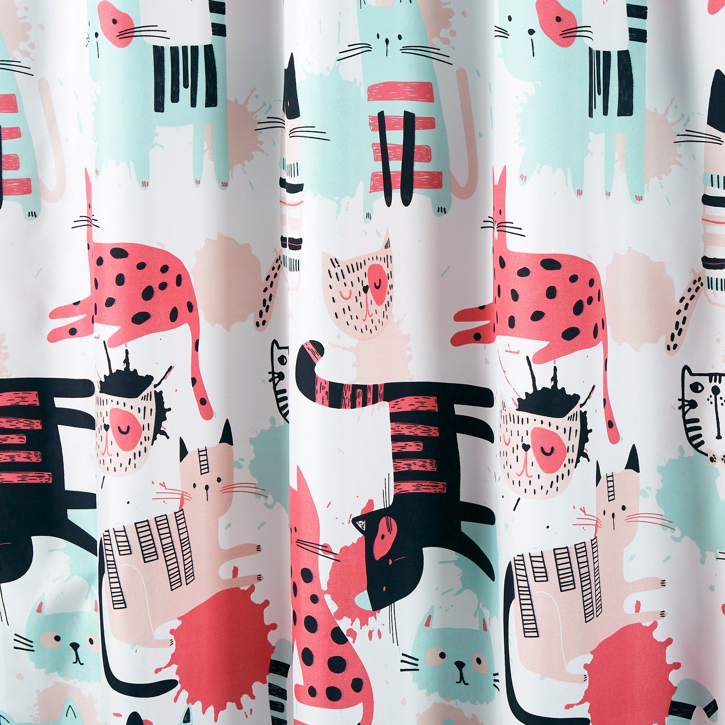 4-Piece Kids/Teens Multi-Color Printed Soft Microfiber Window Curtain Set