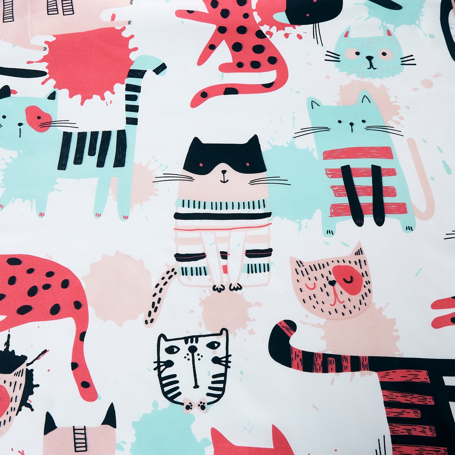 4-Piece Kids/Teens Multi-Color Printed Soft Microfiber Window Curtain Set