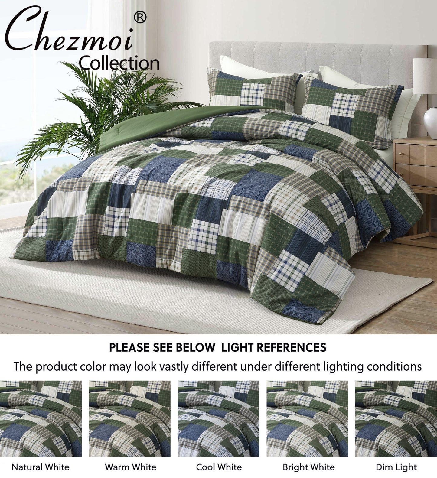 2/3-Piece Printed Pre-Washed Microfiber Lightweight Comforter Set