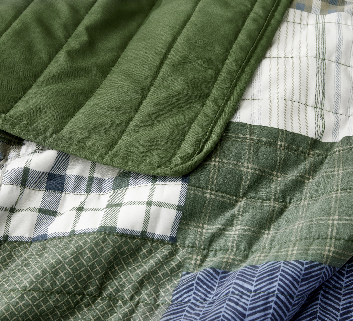 2/3-Piece Stone-Washed Printed Microfiber Quilt Bedspread Set