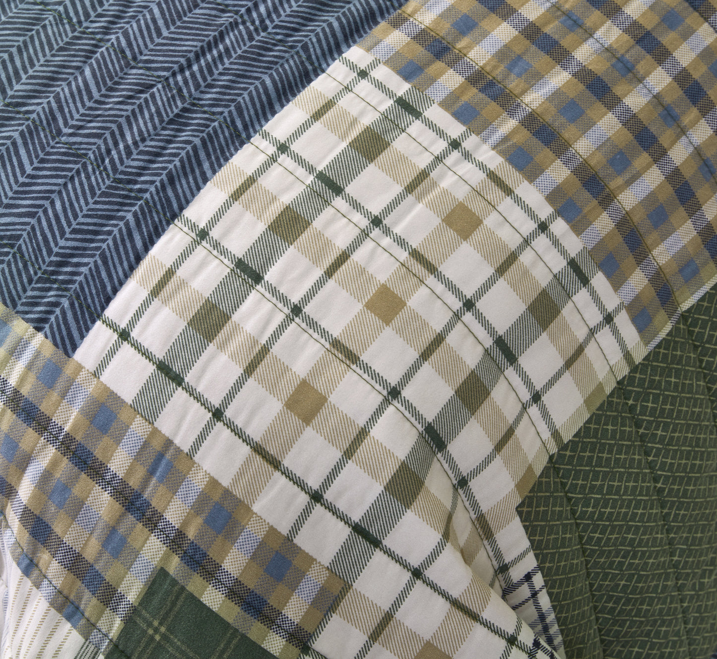 2/3-Piece Stone-Washed Printed Microfiber Quilt Bedspread Set