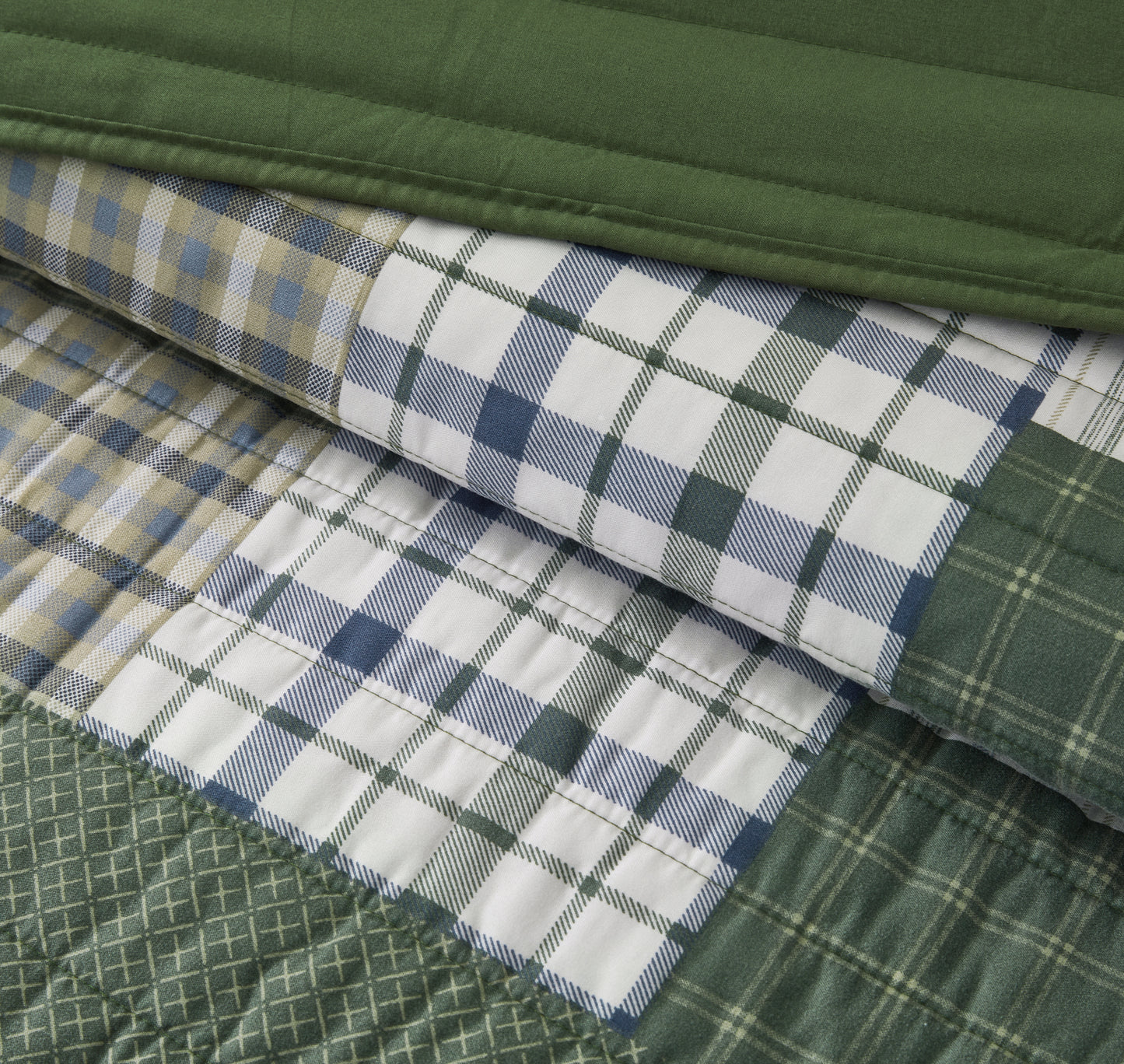 2/3-Piece Stone-Washed Printed Microfiber Quilt Bedspread Set