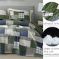 2/3-Piece Stone-Washed Printed Microfiber Quilt Bedspread Set