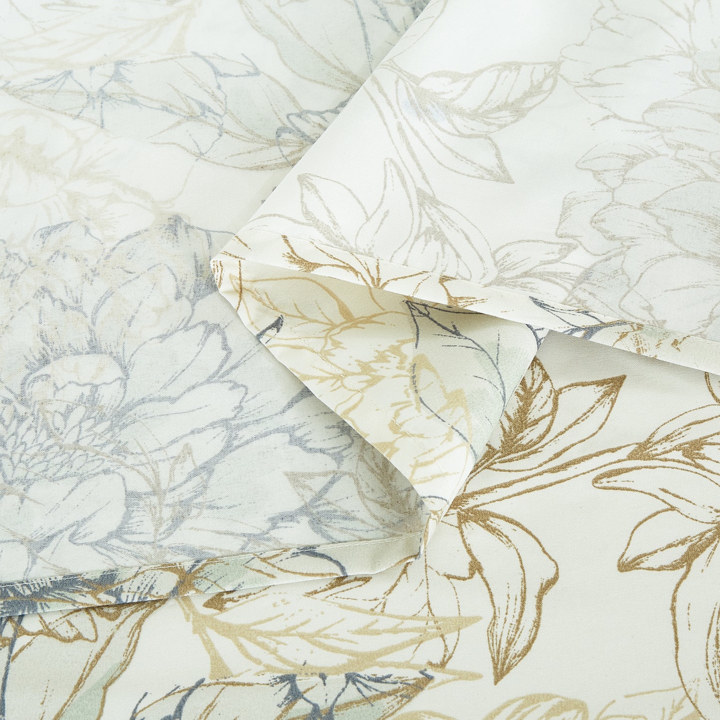 Printed Floral Microfiber Sheet Set with Deep Pocket