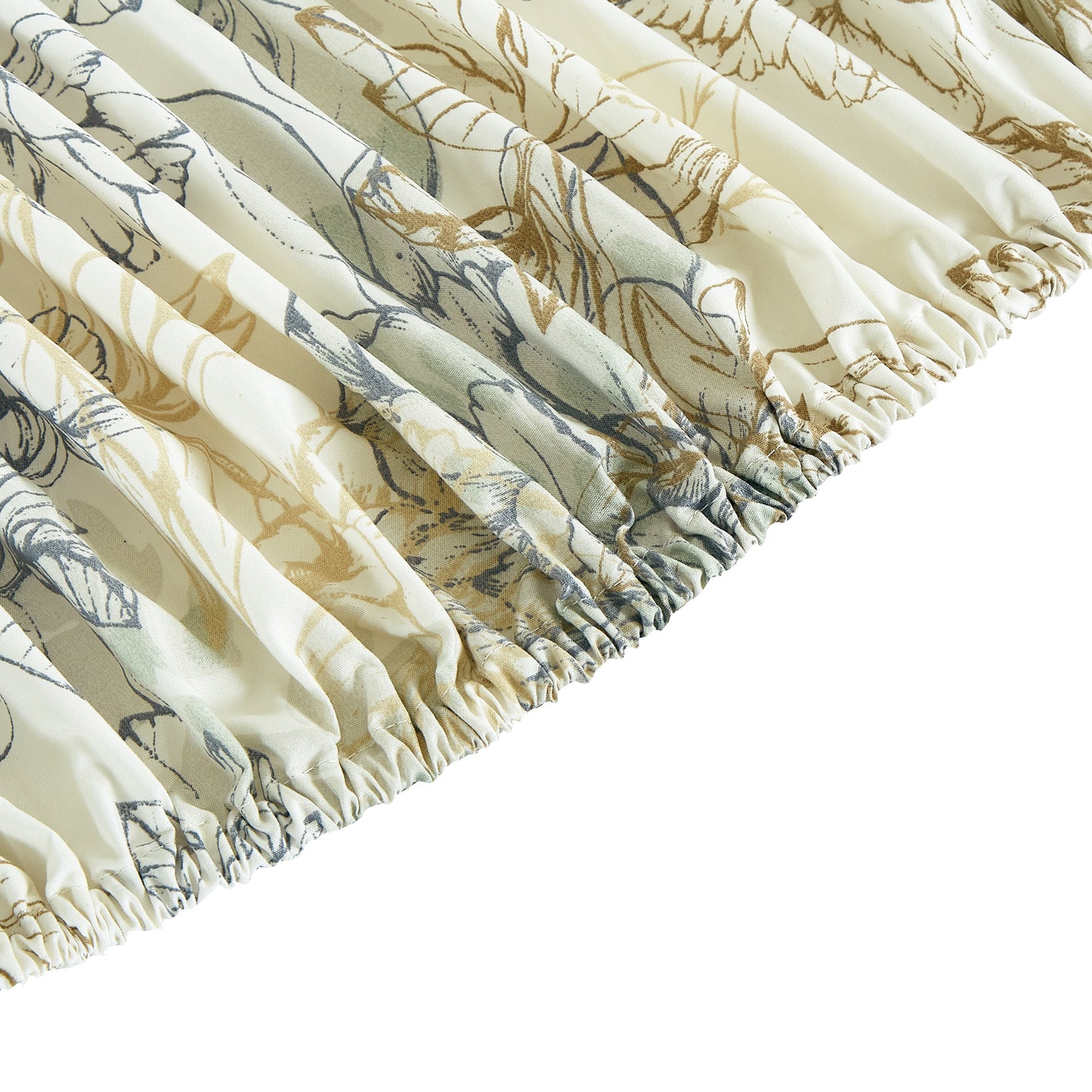 Printed Floral Microfiber Sheet Set with Deep Pocket