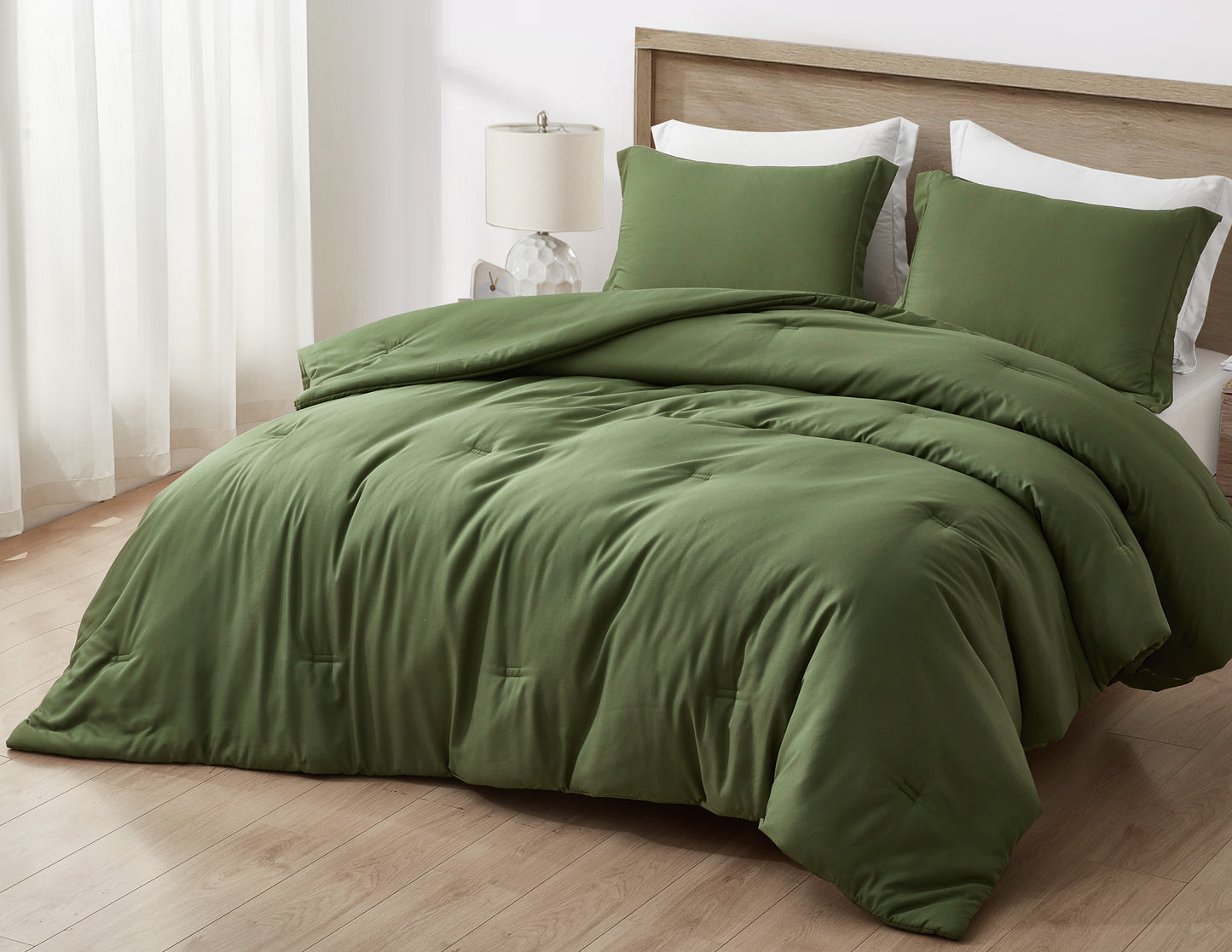 Cliff 3-Piece Rayon Derived from Bamboo & Polyester Blended Comforter Set