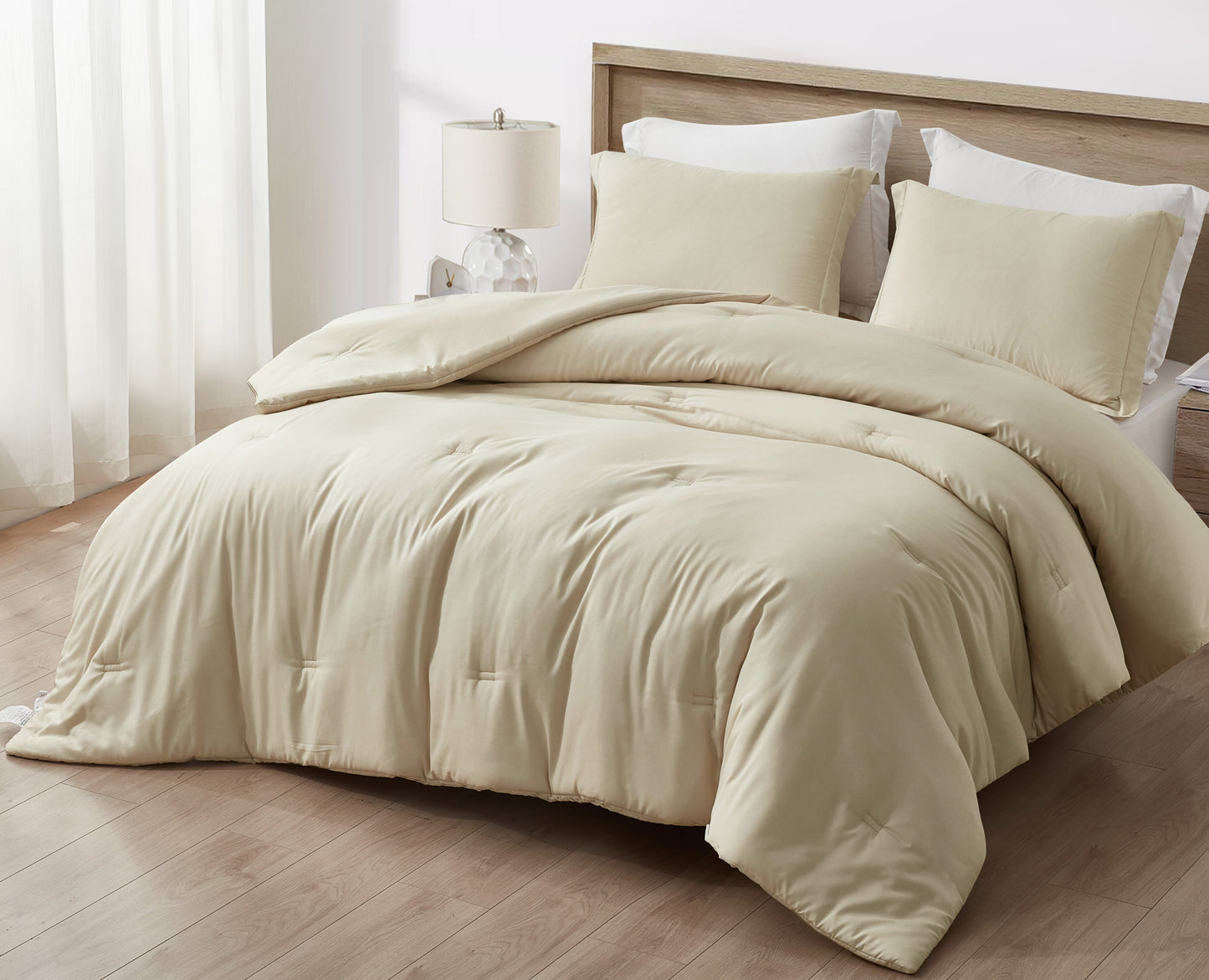 Cliff 3-Piece Rayon Derived from Bamboo & Polyester Blended Comforter Set