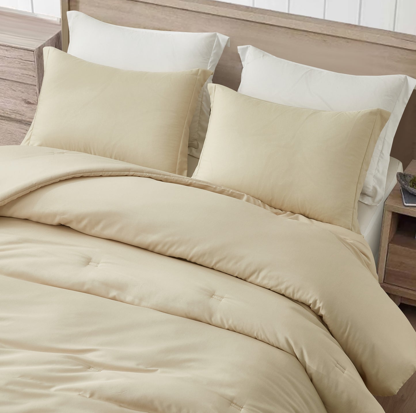 Cliff 3-Piece Rayon Derived from Bamboo & Polyester Blended Comforter Set