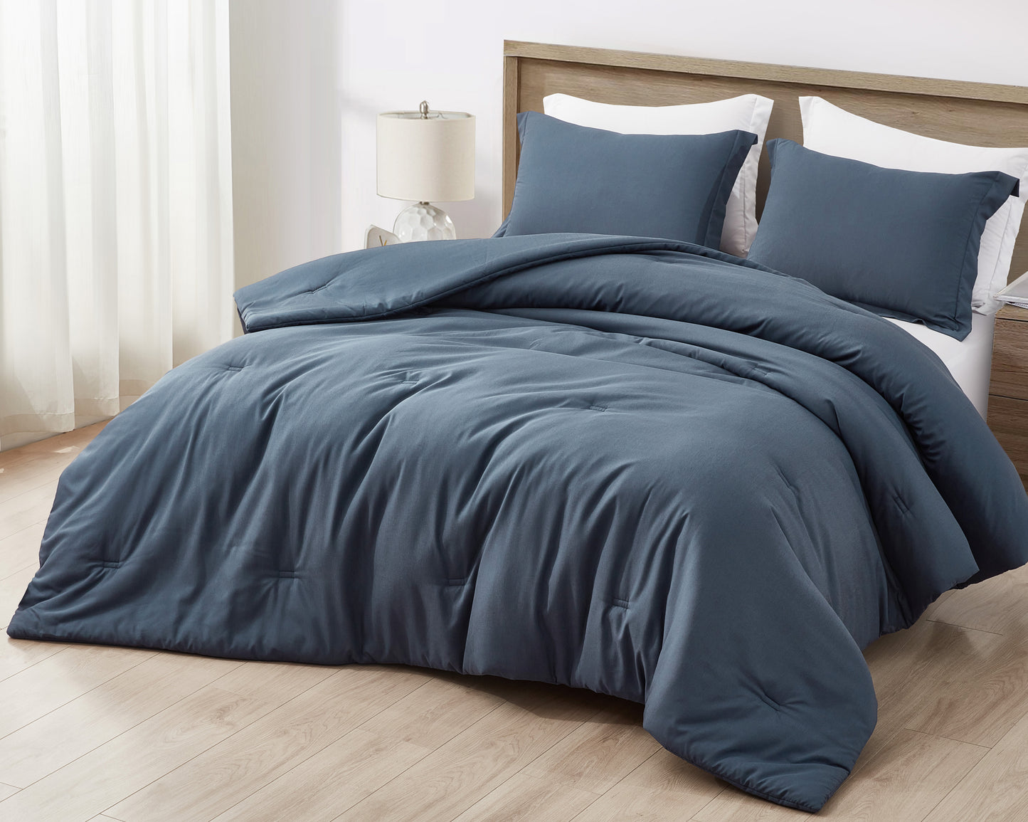 Cliff 3-Piece Rayon Derived from Bamboo & Polyester Blended Comforter Set