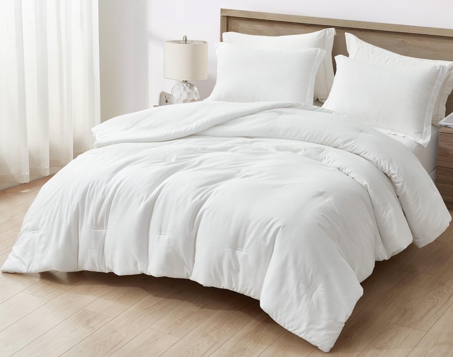 Cliff 3-Piece Rayon Derived from Bamboo & Polyester Blended Comforter Set