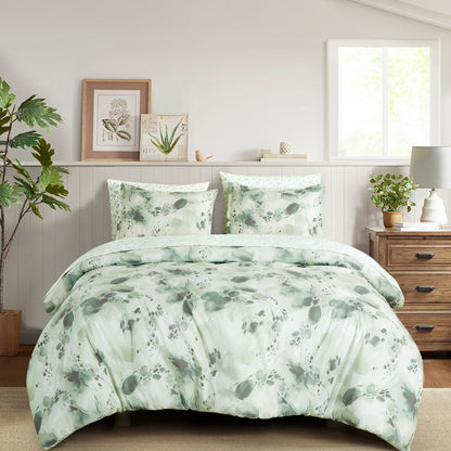 7-Piece Multicolor Printed Microfiber Bed in a Bag Comforter Set With Sheet Set