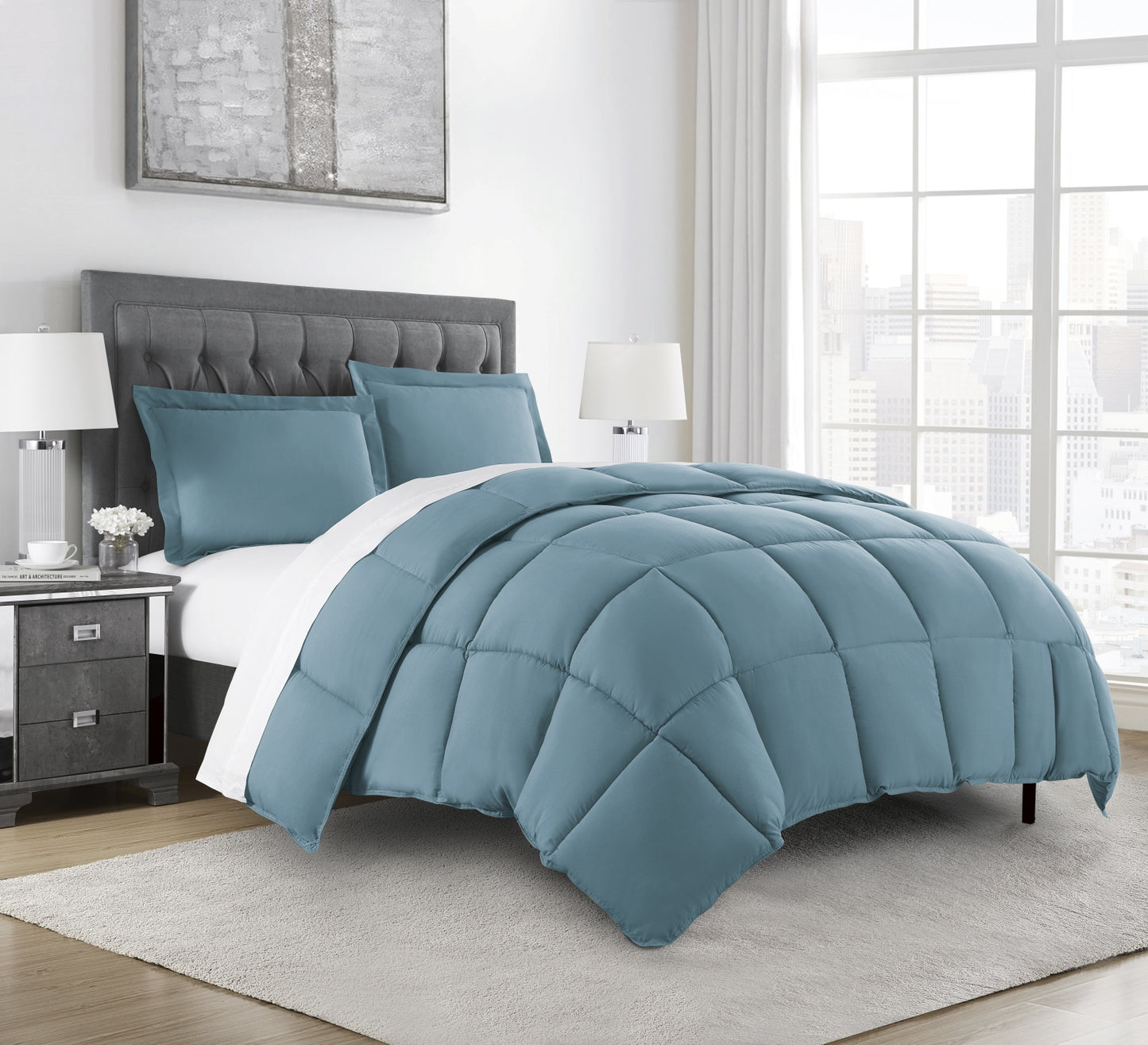 All Seasons 3-Piece Lightweight Down Alternative Comforter Set