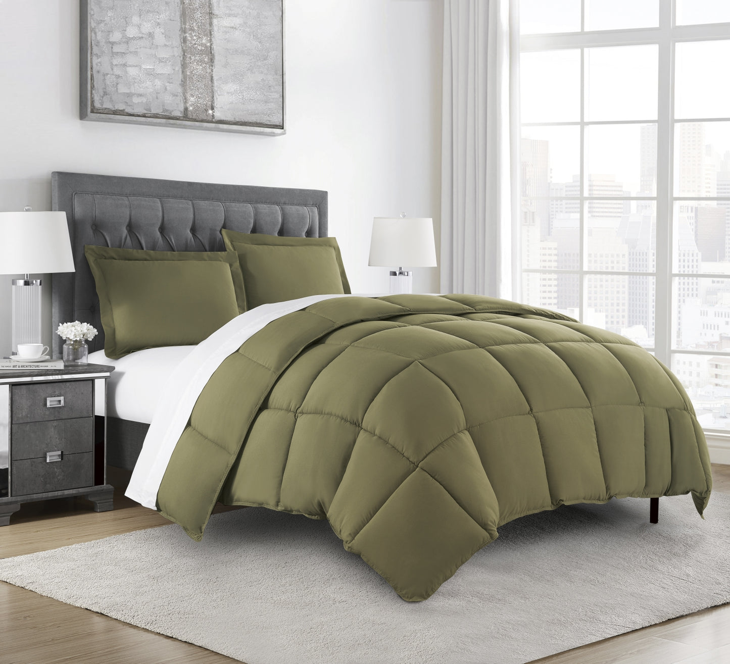 All Seasons 3-Piece Lightweight Down Alternative Comforter Set