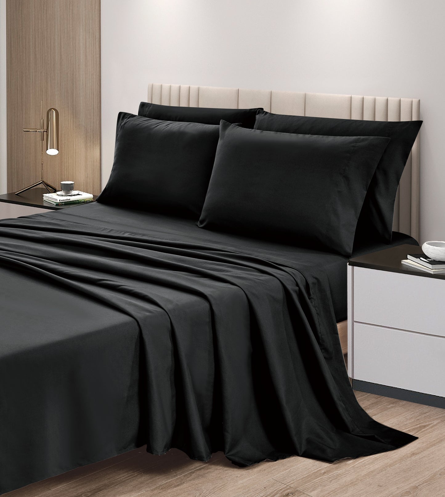 6-Piece Extra Soft Breathable Brushed Microfiber Bed Sheets