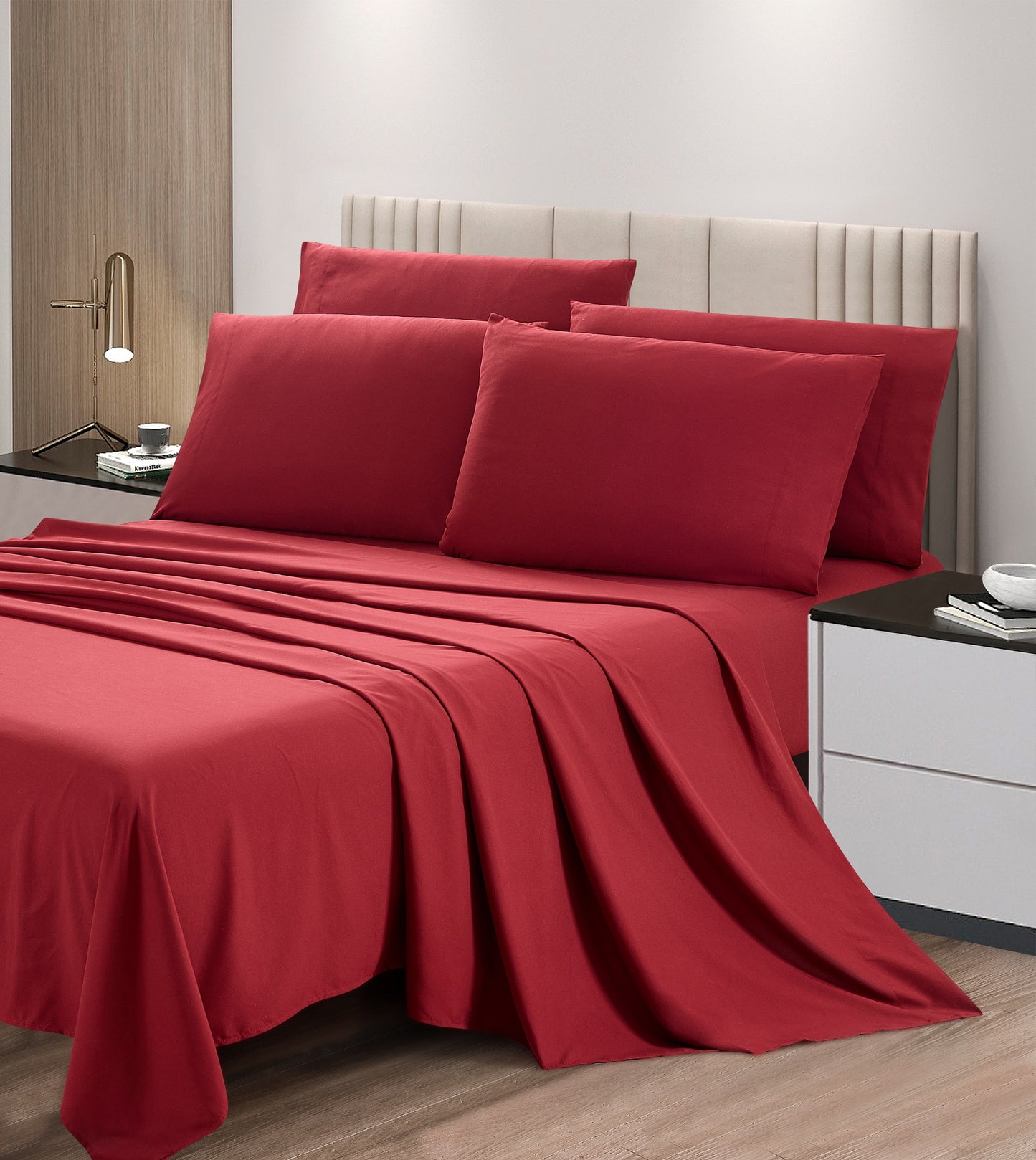 6-Piece Extra Soft Breathable Brushed Microfiber Bed Sheets