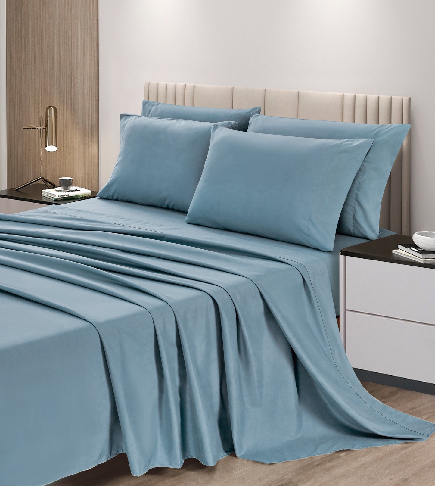 6-Piece Extra Soft Breathable Brushed Microfiber Bed Sheets